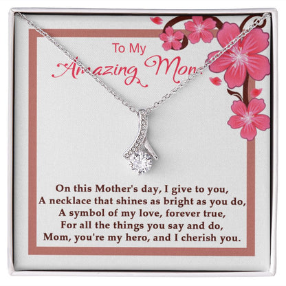 Symbol of my Love Alluring Beauty necklace - 18k White and Gold
