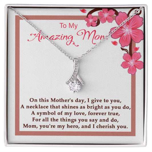Symbol of my Love Alluring Beauty necklace - 18k White and Gold