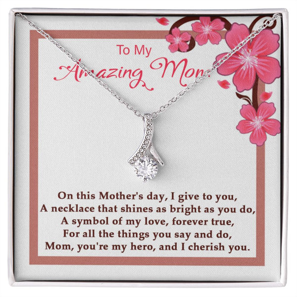 Symbol of my Love Alluring Beauty necklace - 18k White and Gold