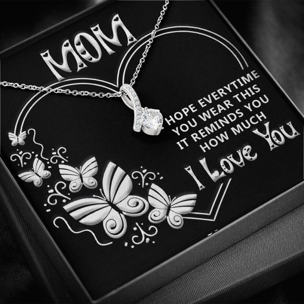 Whenever you wear this-Black Alluring Beauty necklace - 18k White and Gold