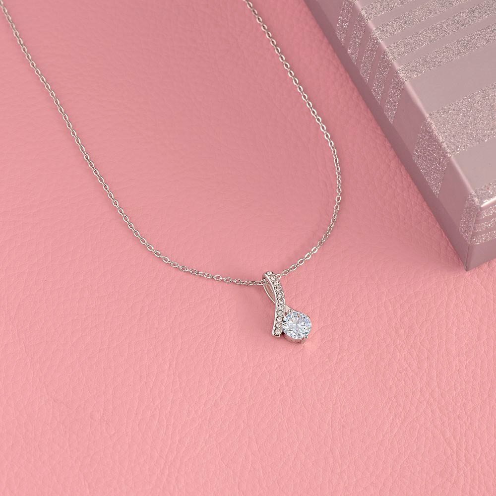 Whenever you wear this-Black Alluring Beauty necklace - 18k White and Gold