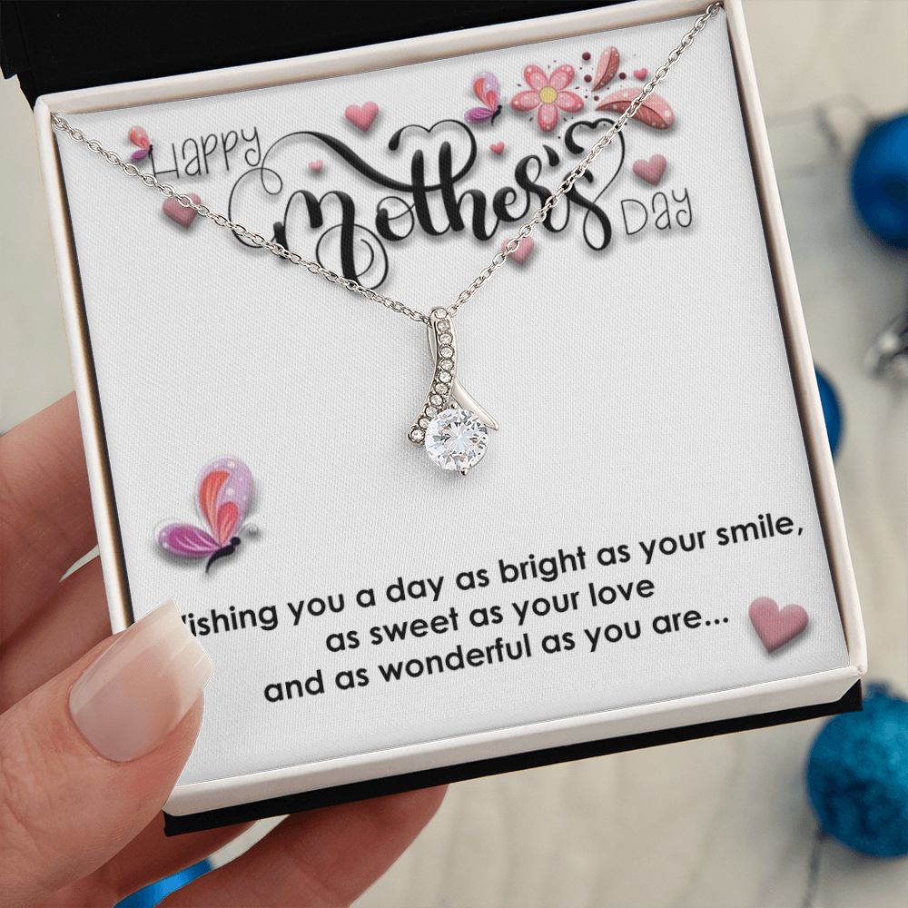 Sweet Love  Alluring Beauty necklace - 18k White and Gold