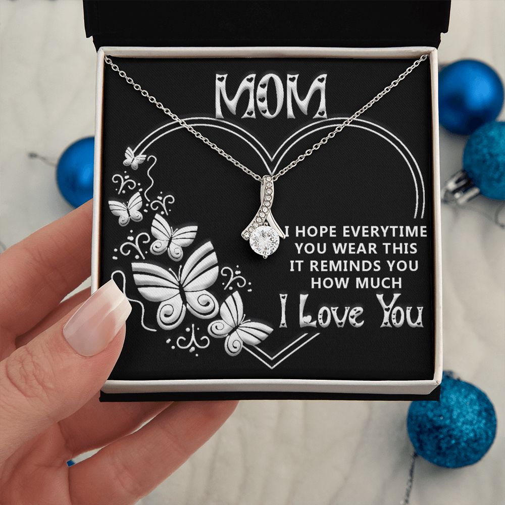 Whenever you wear this-Black Alluring Beauty necklace - 18k White and Gold
