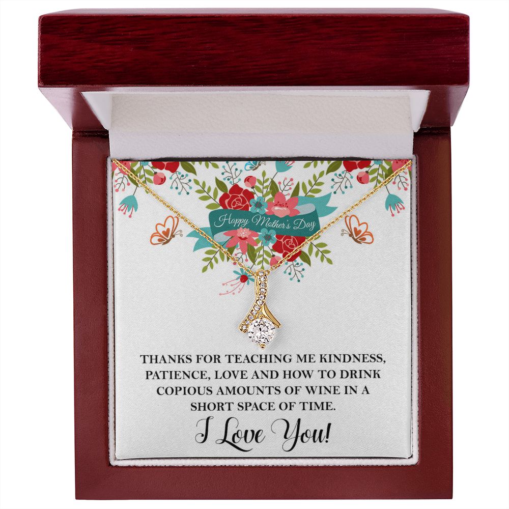 Thanks for teaching me  Alluring Beauty necklace - 18k White and Gold