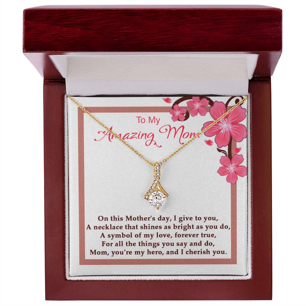 Symbol of my Love Alluring Beauty necklace - 18k White and Gold