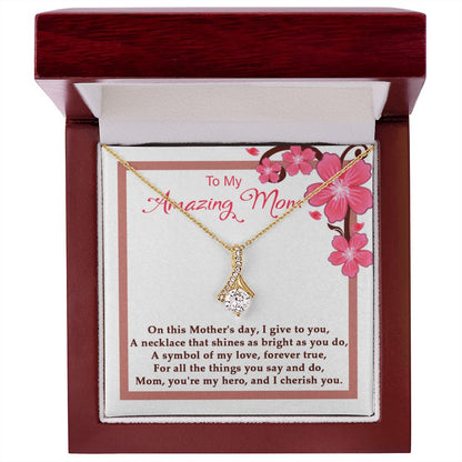 Symbol of my Love Alluring Beauty necklace - 18k White and Gold