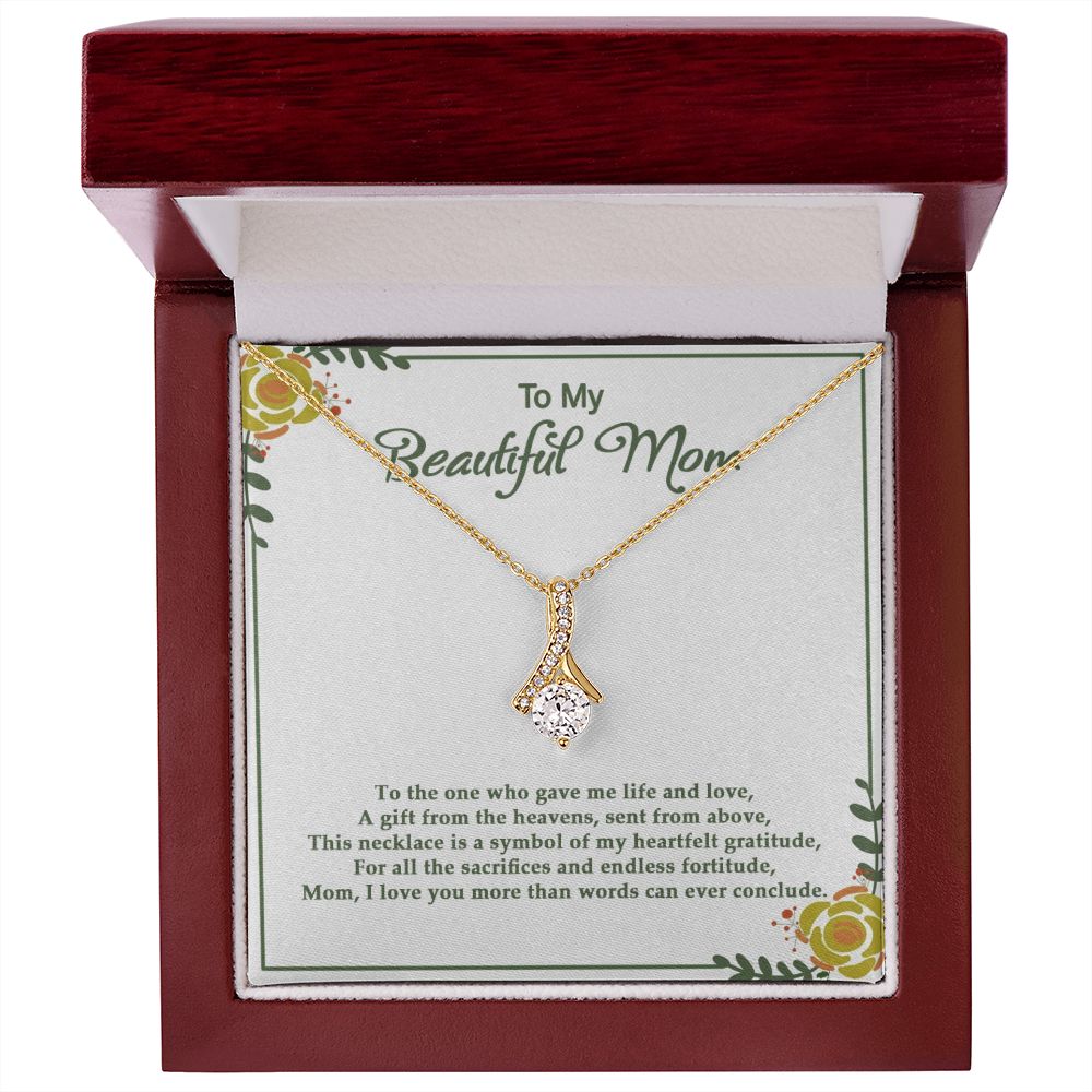 Gift from the heavens  - Alluring Beauty necklace - 18k White and Gold