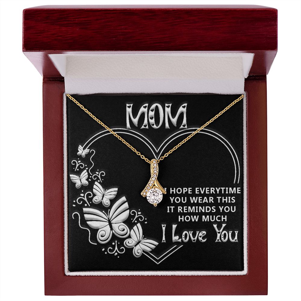Whenever you wear this-Black Alluring Beauty necklace - 18k White and Gold