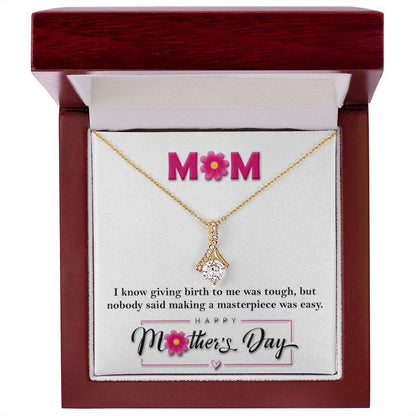 Masterpiece  Alluring Beauty necklace - 18k White and Gold