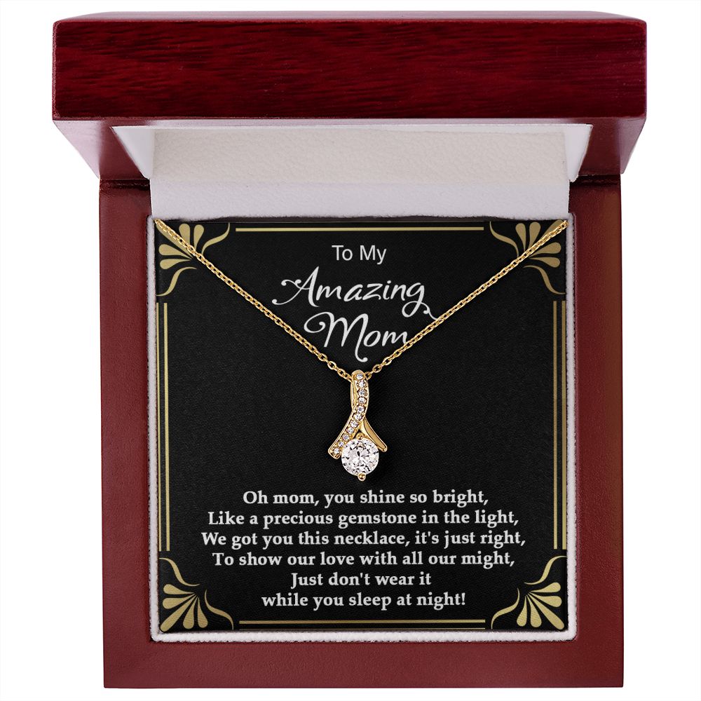 Precious gemstone Alluring Beauty necklace - 18k White and Gold