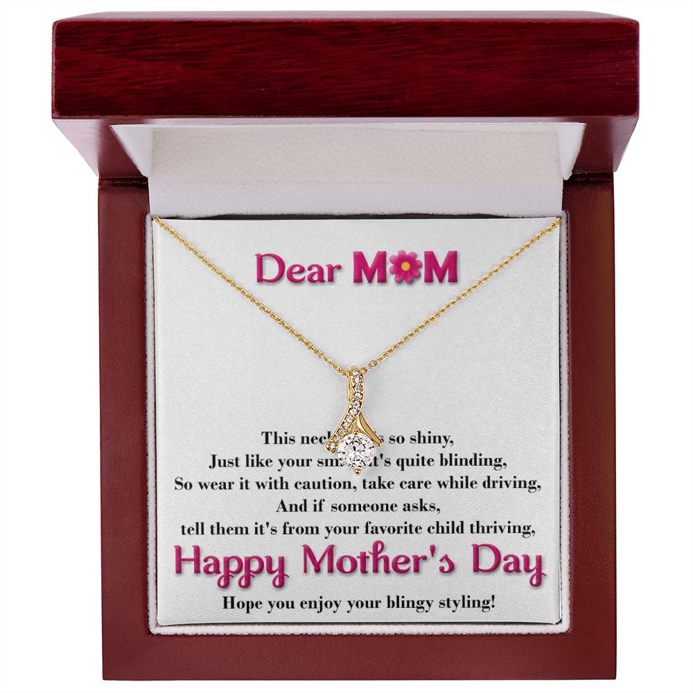 Smile Alluring Beauty necklace - 18k White and Gold