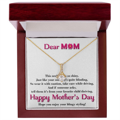 Smile Alluring Beauty necklace - 18k White and Gold