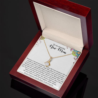 New MOM  Alluring Beauty necklace - 18k White and Gold