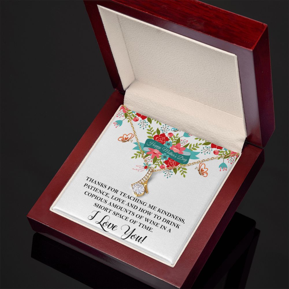 Thanks for teaching me  Alluring Beauty necklace - 18k White and Gold