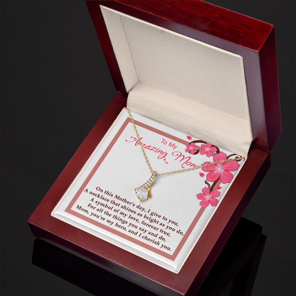 Symbol of my Love Alluring Beauty necklace - 18k White and Gold