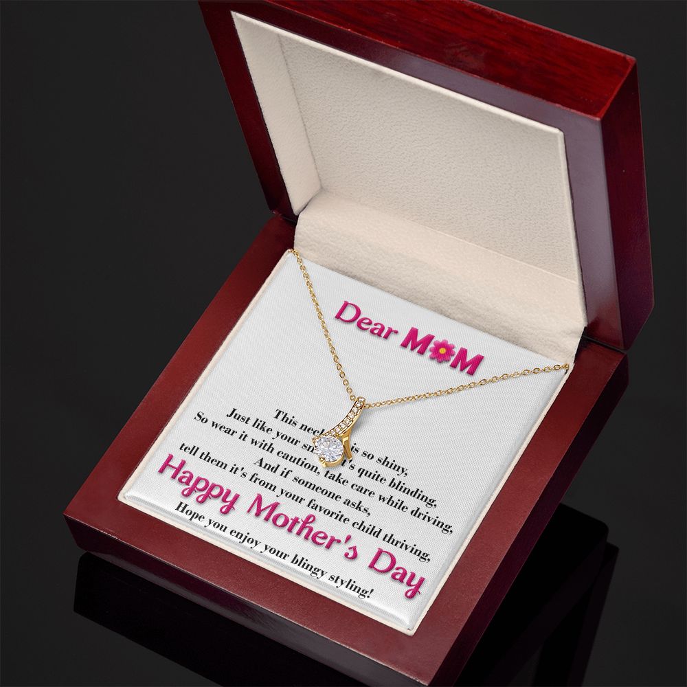 Smile Alluring Beauty necklace - 18k White and Gold