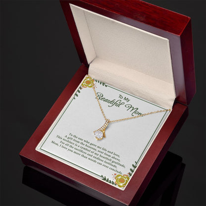 Gift from the heavens  - Alluring Beauty necklace - 18k White and Gold