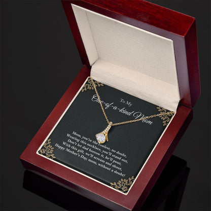 One-of-a-kind Mom Alluring Beauty necklace - 18k White and Gold
