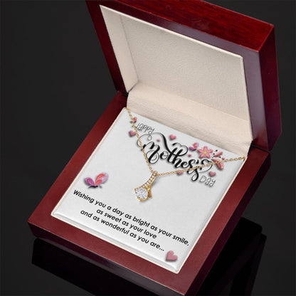 Sweet Love  Alluring Beauty necklace - 18k White and Gold