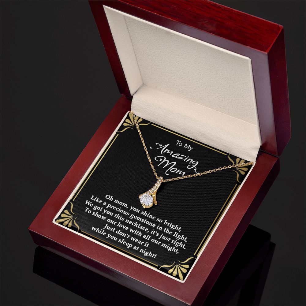 Precious gemstone Alluring Beauty necklace - 18k White and Gold
