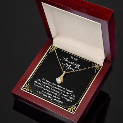 Precious gemstone Alluring Beauty necklace - 18k White and Gold