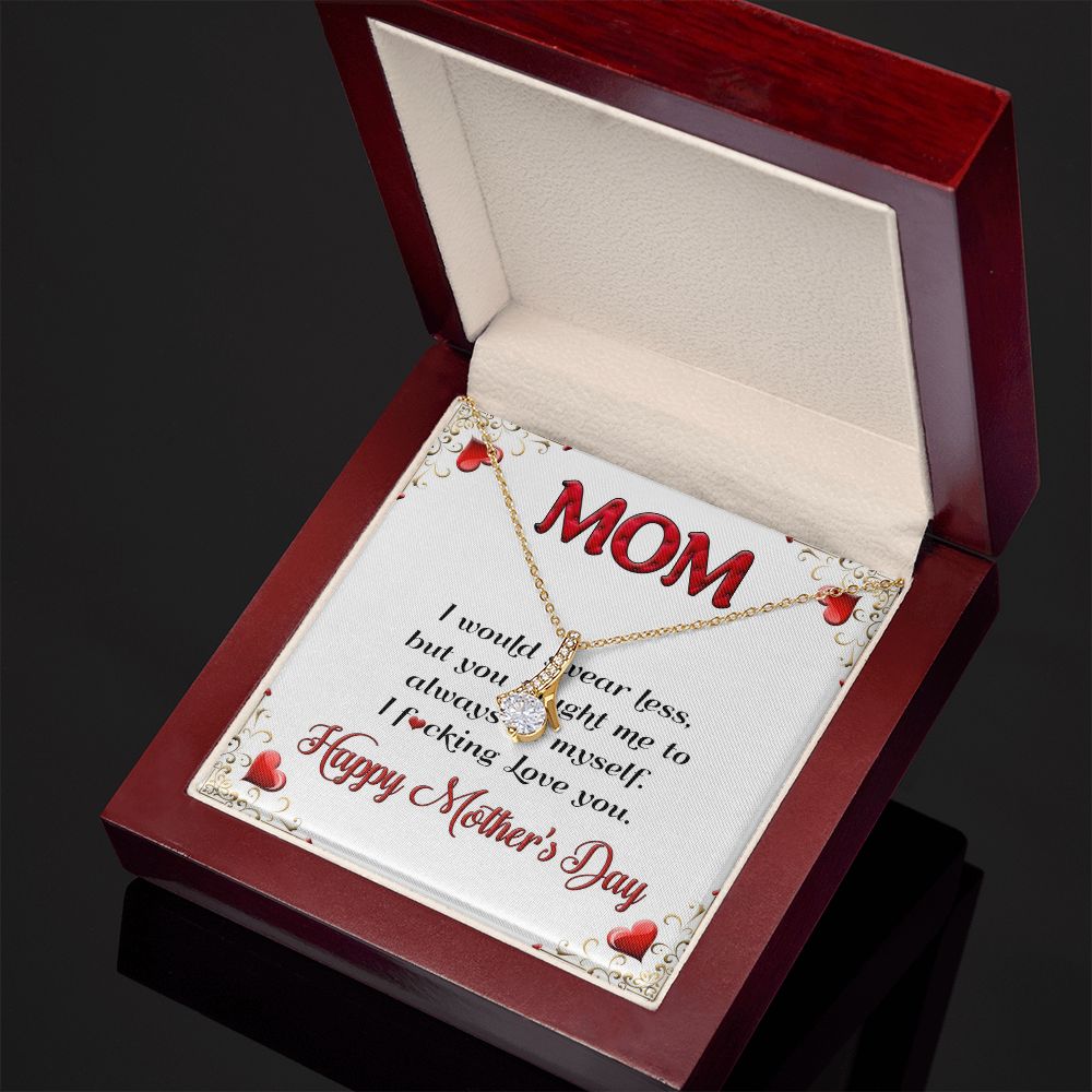 F*ing Love you  Alluring Beauty necklace - 18k White and Gold