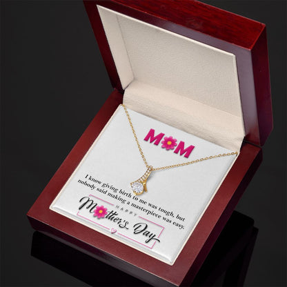 Masterpiece  Alluring Beauty necklace - 18k White and Gold