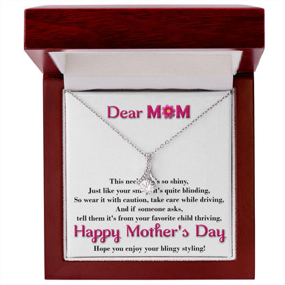 Smile Alluring Beauty necklace - 18k White and Gold