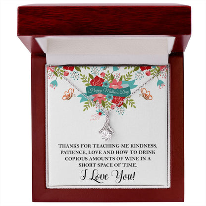 Thanks for teaching me  Alluring Beauty necklace - 18k White and Gold