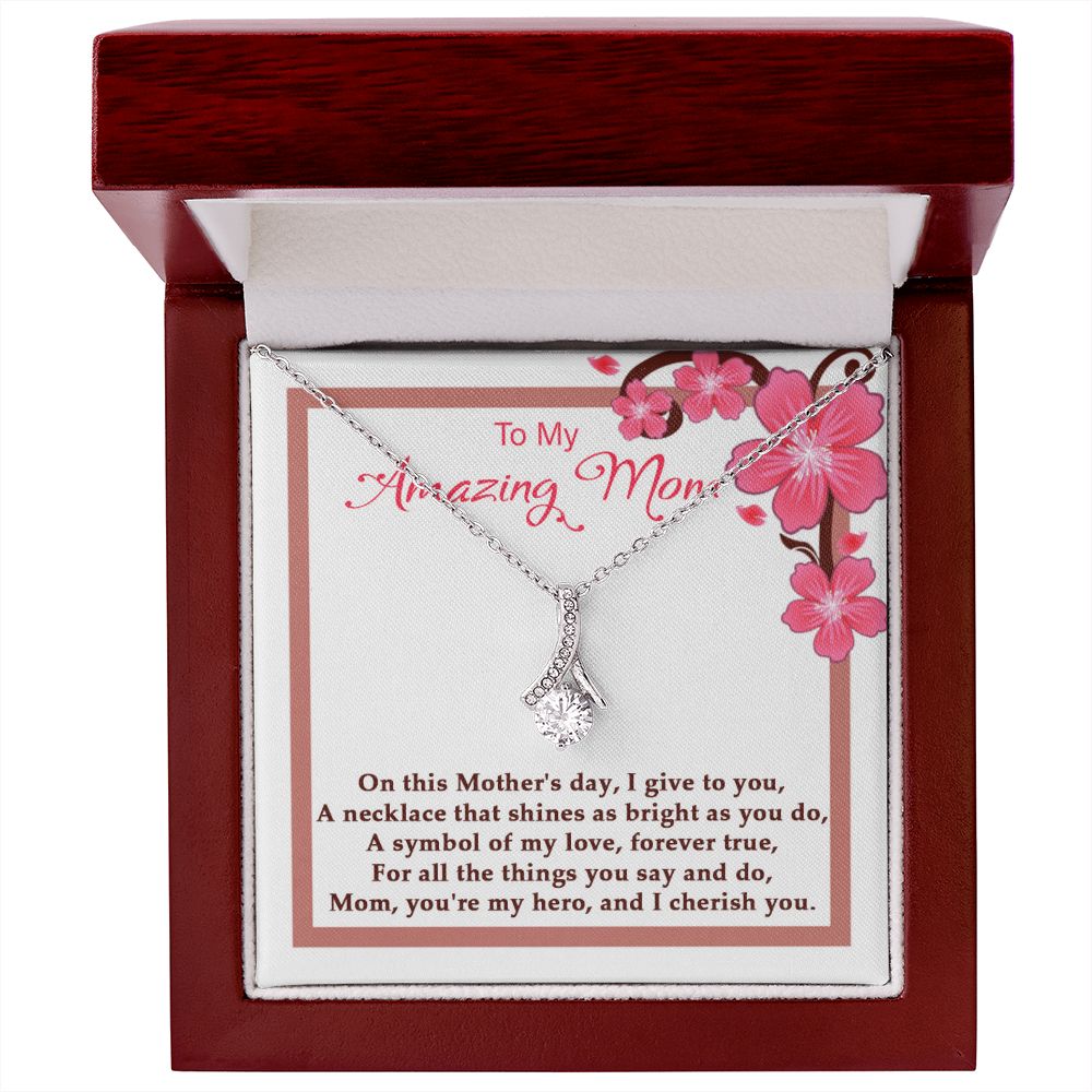 Symbol of my Love Alluring Beauty necklace - 18k White and Gold