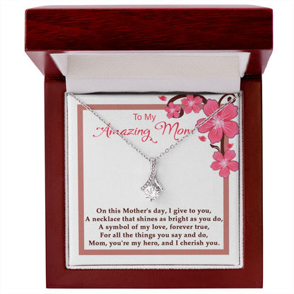 Symbol of my Love Alluring Beauty necklace - 18k White and Gold
