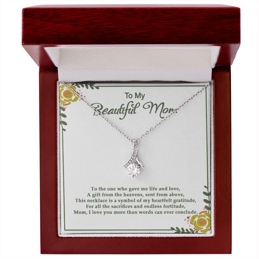 Gift from the heavens  - Alluring Beauty necklace - 18k White and Gold