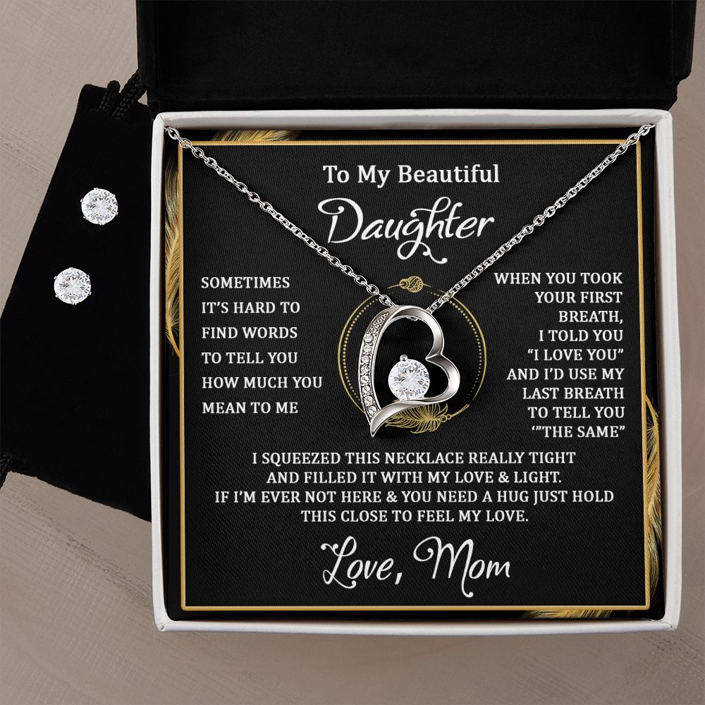 I Squeezed This Necklace - 14k White Gold Forever Love Necklace - Touch Of Divine