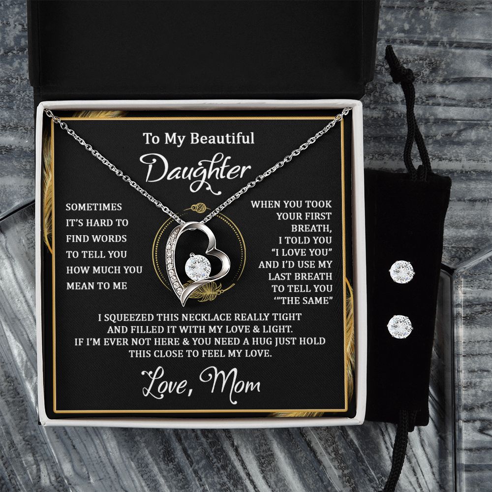 I Squeezed This Necklace - 14k White Gold Forever Love Necklace - Touch Of Divine