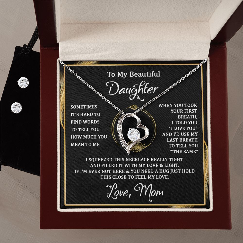 I Squeezed This Necklace - 14k White Gold Forever Love Necklace - Touch Of Divine