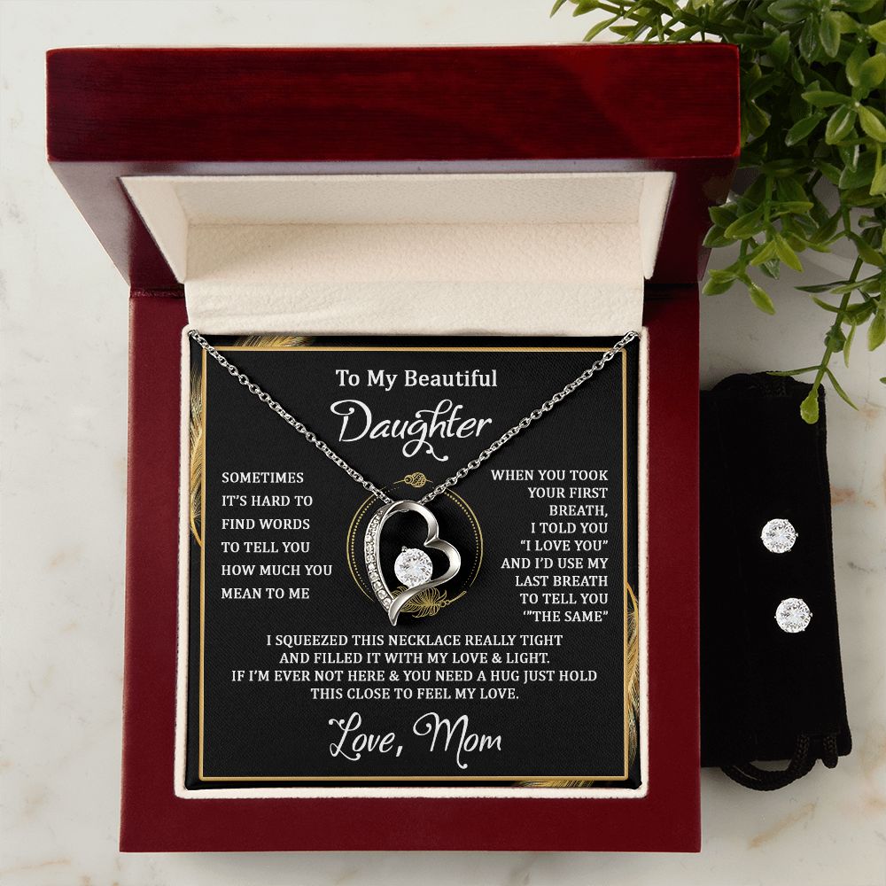 I Squeezed This Necklace - 14k White Gold Forever Love Necklace - Touch Of Divine