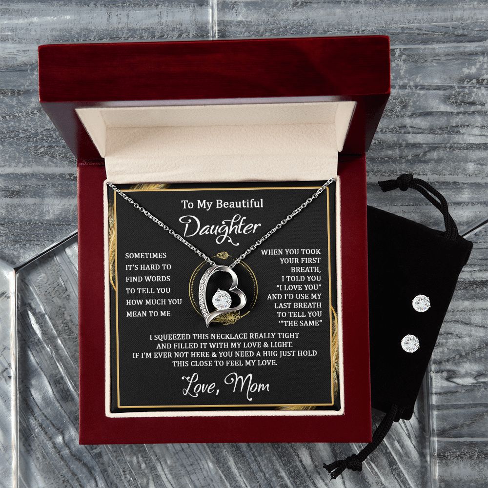 I Squeezed This Necklace - 14k White Gold Forever Love Necklace - Touch Of Divine