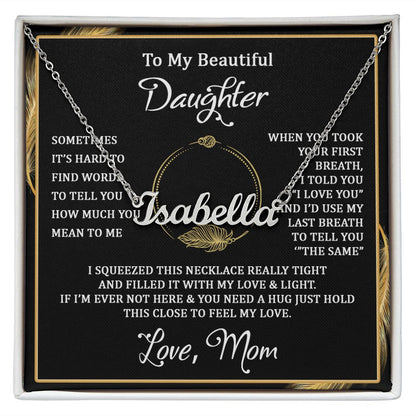 I squeezed this - Personalized Name Necklace - Touch Of Divine