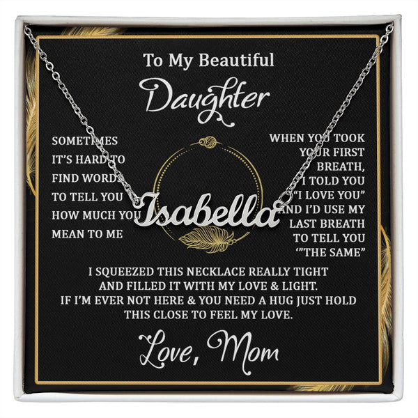 I squeezed this - Personalized Name Necklace - Touch Of Divine