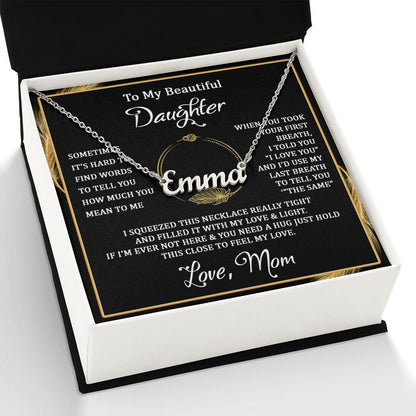 I squeezed this - Personalized Name Necklace - Touch Of Divine