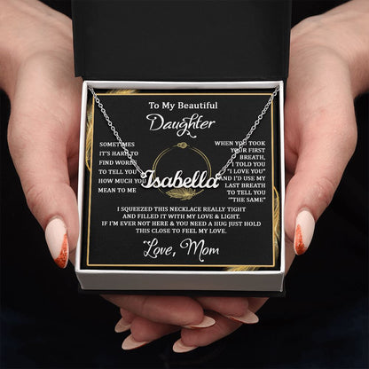 I squeezed this - Personalized Name Necklace - Touch Of Divine