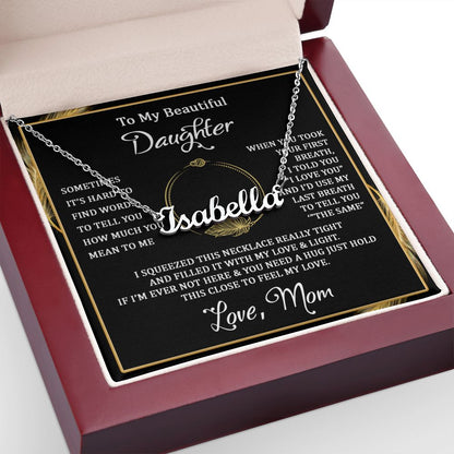 I squeezed this - Personalized Name Necklace - Touch Of Divine