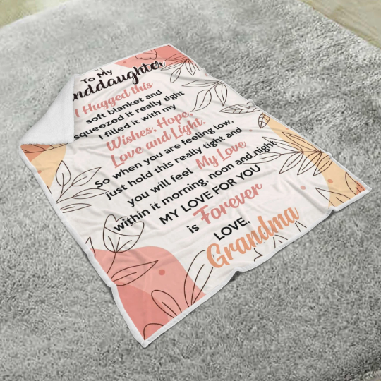My Love For You is Forever Gift Grandma To Granddaughter Throw Blanket Gift For Xmas Birthday Graduation Christmas Gifts - Touch Of Divine