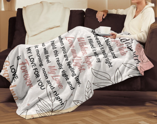 My Love For You is Forever Gift Grandma To Granddaughter Throw Blanket Gift For Xmas Birthday Graduation Christmas Gifts - Touch Of Divine