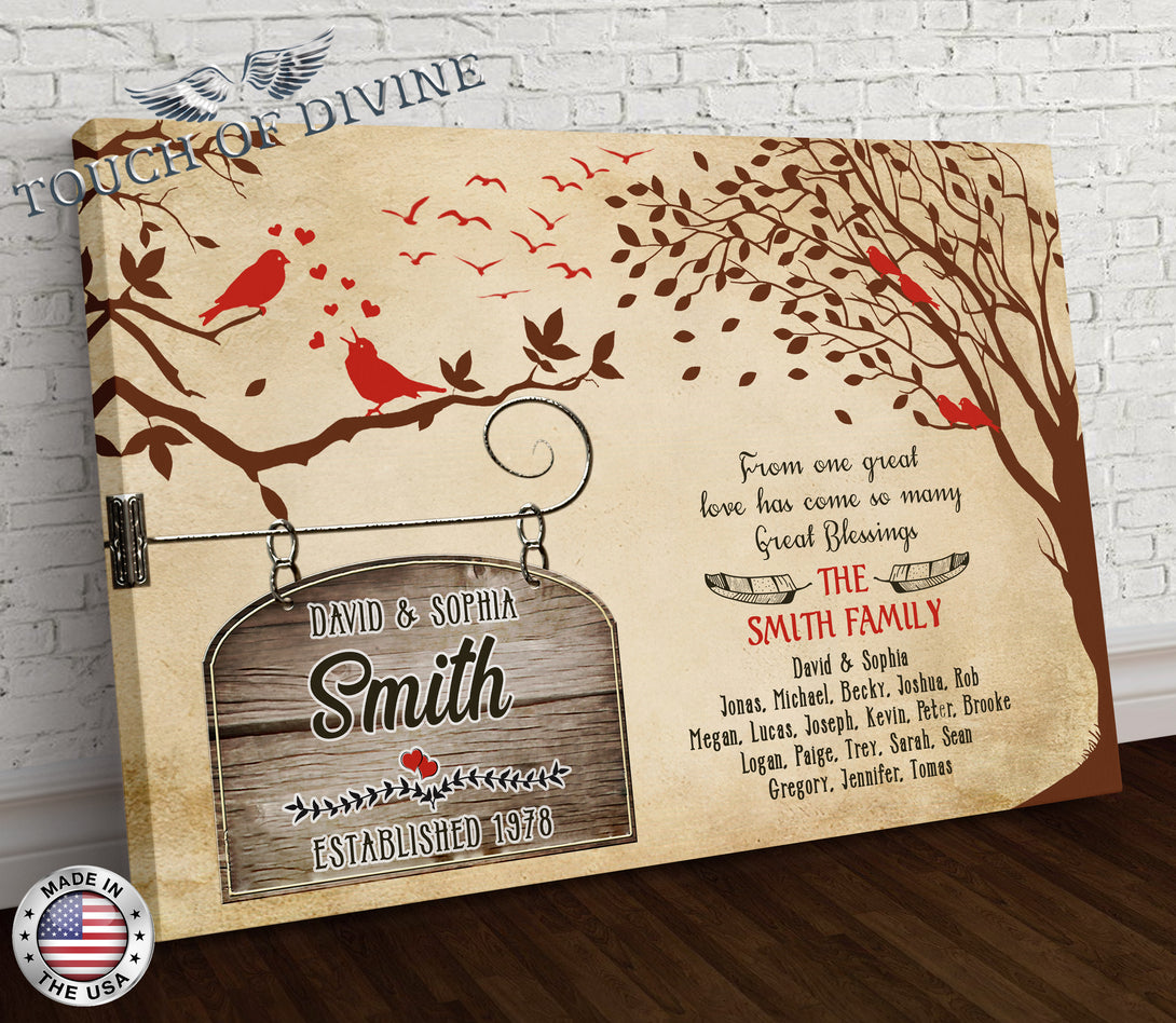 From One Great Love Family Canvas Art - Touch Of Divine