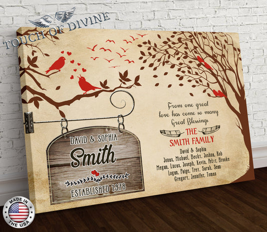 From One Great Love Family Canvas Art - Touch Of Divine