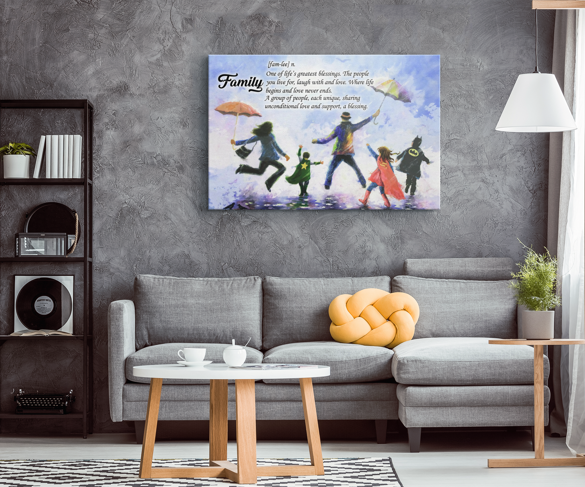 Family Meaning | Life Greatest Blessings | Wall Art Canvas - Touch Of Divine
