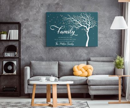 Family Like Branches on a Tree Canvas Wall Art - Touch Of Divine