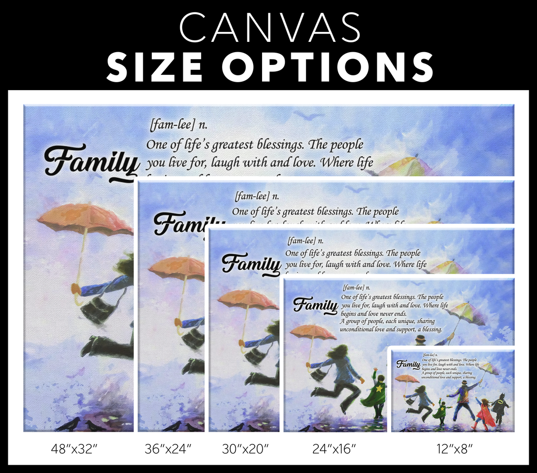 Family Meaning | Life Greatest Blessings | Wall Art Canvas - Touch Of Divine